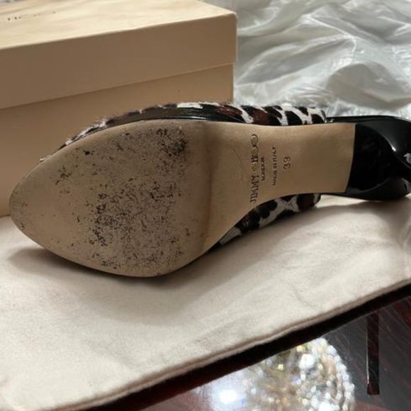 Jimmy Choo Leopard Print Nova Platforms Slingbacks size 39 - Picture 5 of 10